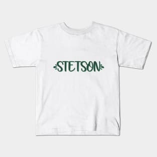 stetson splash lettering Kids T-Shirt